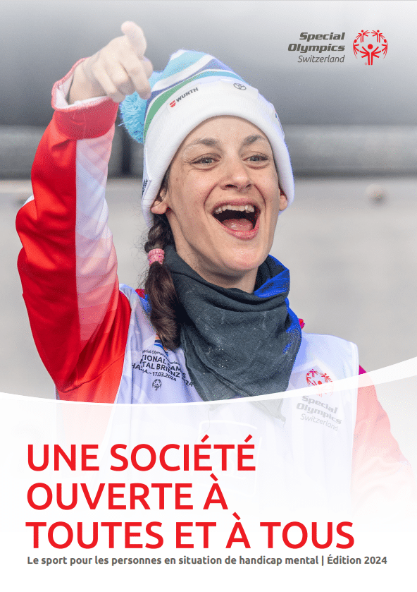Un athlète exprime sa joie aux Special Olympics.